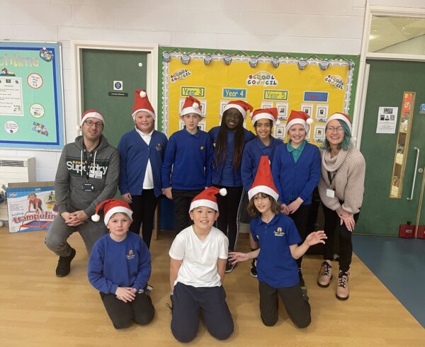 Five Lanes Primary School previously took part in Simon on the Streets' Elf Run